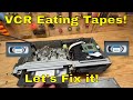 VCR Eating Tapes Fix! How to Stop Your VCR From Eating VHS Tapes! Sylvania SV2000 VCR DVD Combo Fix!