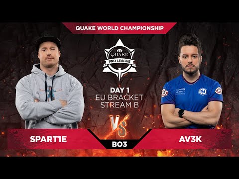 Spart1e vs Av3k - Quake World Championship 2020 - Day 1 - Stream B
