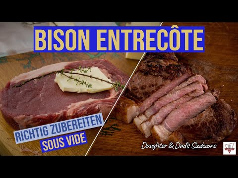 So grillt man Bison Rib Eye Steak richtig - Entrecote Steak Sous Vide zubereiten von @Gourmetfleisch