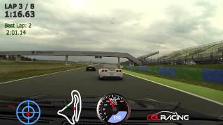 preview picture of video 'Corvette Z06 VS Nissan GT-R - Club 911 IDF - Magny Cours F1'