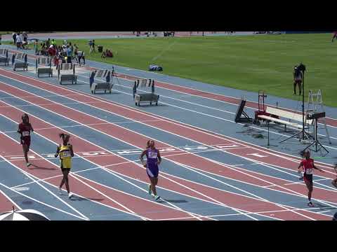 Girls 100m Dash 11-12 Year Old Heat 4 - 44th Annual Northwest Track and Field Classic 2019