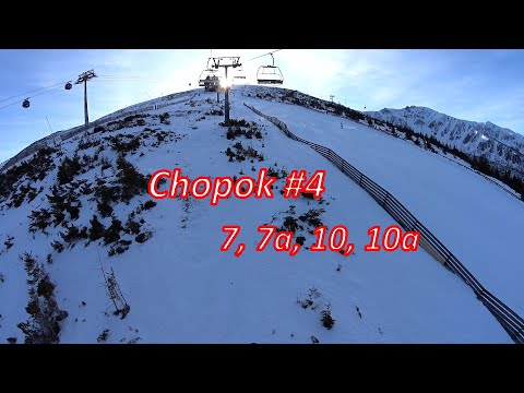 Narty Jasna Chopok (cz.4) trasy na północy - czarna, czerwona, niebieska 7 7a 10  10a Słowacja TMR