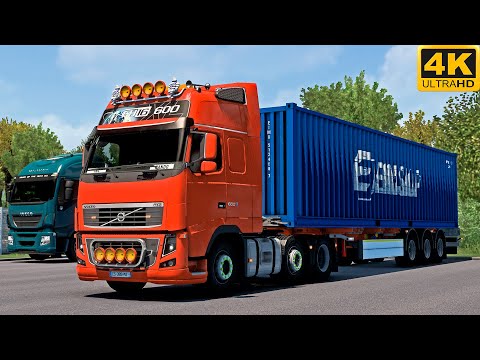 [TS-PC] ETS2 4K | FSG MAP | VOLVO FH16 600 | BELFORT 🇫🇷 - MULHOUSE 🇫🇷