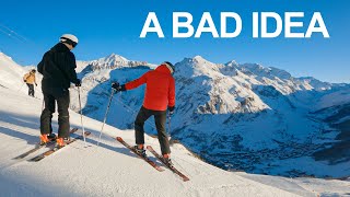Can I Ski A Black Run First Time Skiing? *Instant Regret (Val D&#39;isere)