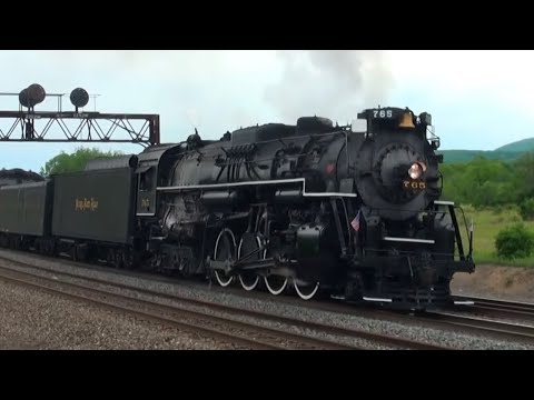 Nickel Plate Road 765 Steam Train on the Pennsylvania Mainline