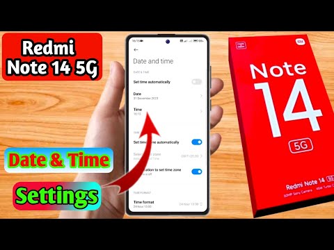 how to set date and time in redmi note 14 5g | redmi note 14 5g me date and time set kaise kare
