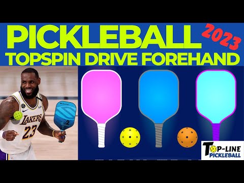 Pickleball Drive Forehand-How To Hit With TOPSPIN!!