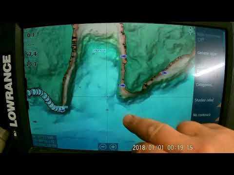 C-map Reveal shaded relief demonstration on Lake of the Woods