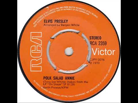 UK New Entry 1973 (104) Elvis Presley - Polk Salad Annie