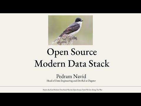 Data Engineering with the Open Source Modern Data Stack