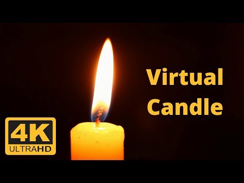 Burning Candle - Silent Meditation - 4K