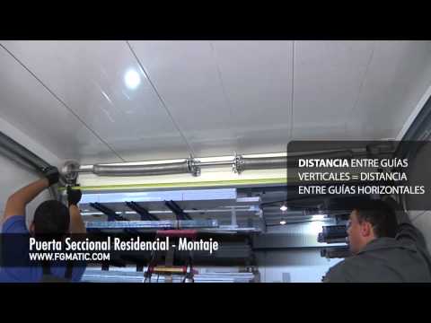 Como Instalar puerta seccional residencial.