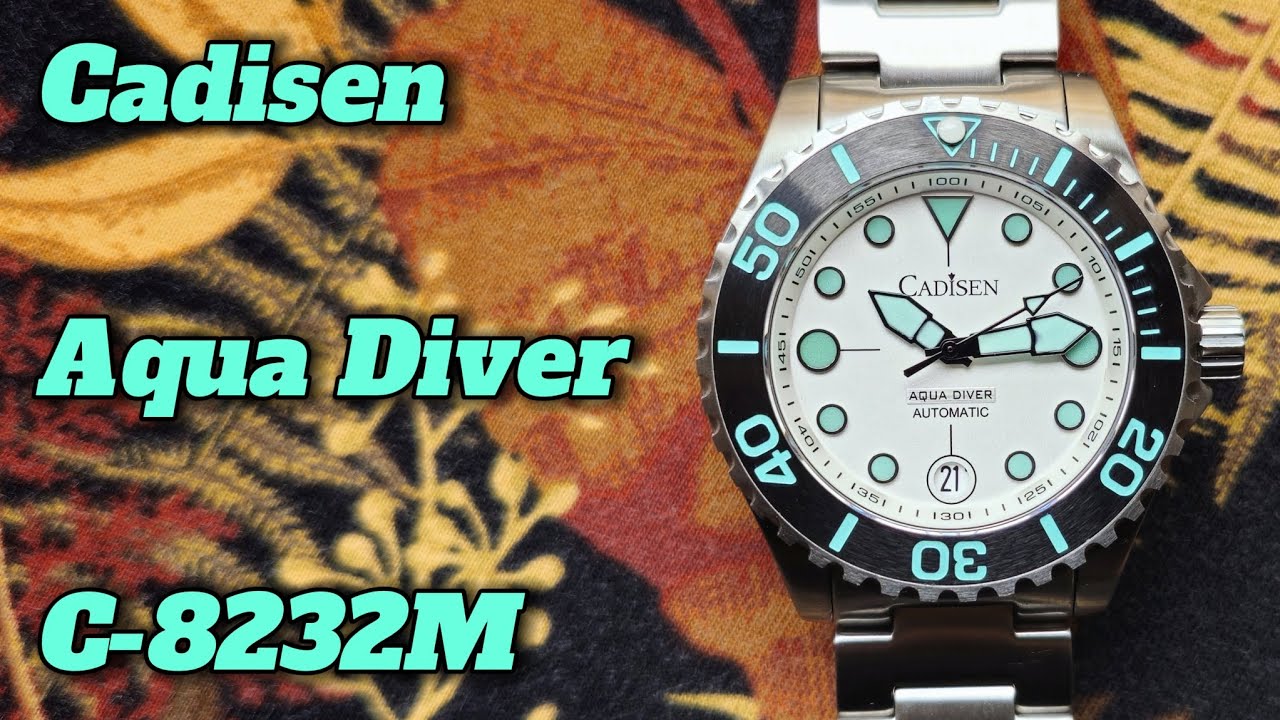 "Um belo Presente" Relógio Cadisen Aqua Diver Ref:C-8232M