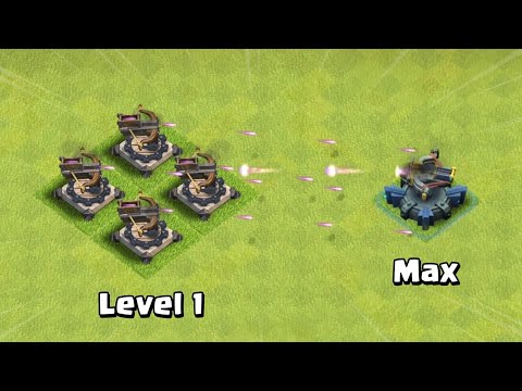 Level 1 Defenses VS Max Level Defense | Clash of Clans