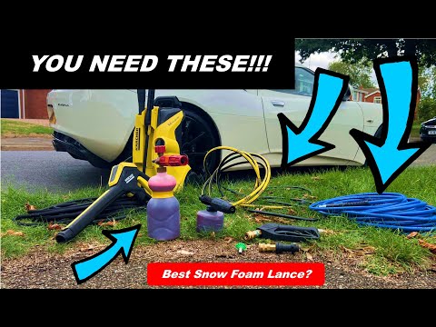 Ultimate Karcher K4 Upgrade - Flexi Hose, Quick Release & Autobrite Direct Snow Foam Lance