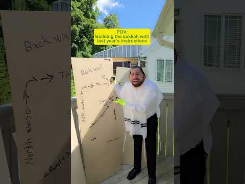 POV: Building the sukkah with last year’s instructions