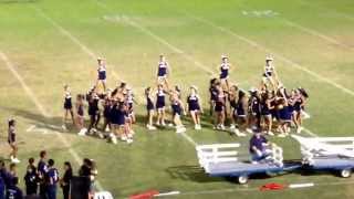 preview picture of video 'Bakersfield High School Driller cheer squad 2013 half time (vs. LB poly)'