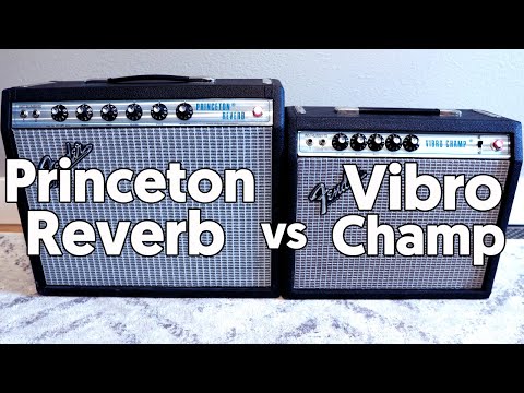 Battle of the Tiny Tube Amps!  Princeton Reverb vs Vibro Champ