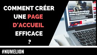 Comment créer une PAGE D'ACCUEIL de site internet ?