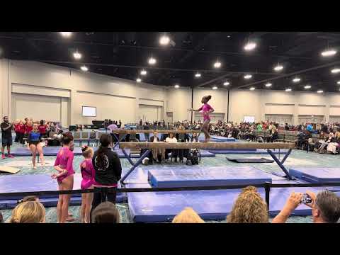 Hannah Provins| Beam Routine| Level 6| 9.650🔥