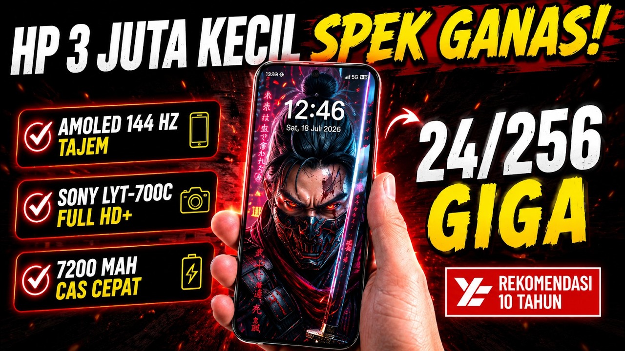5 Rekomendasi HP 3 JUTAAN TERBAIK [3 - 3,5 JUTA] Juli 2026
