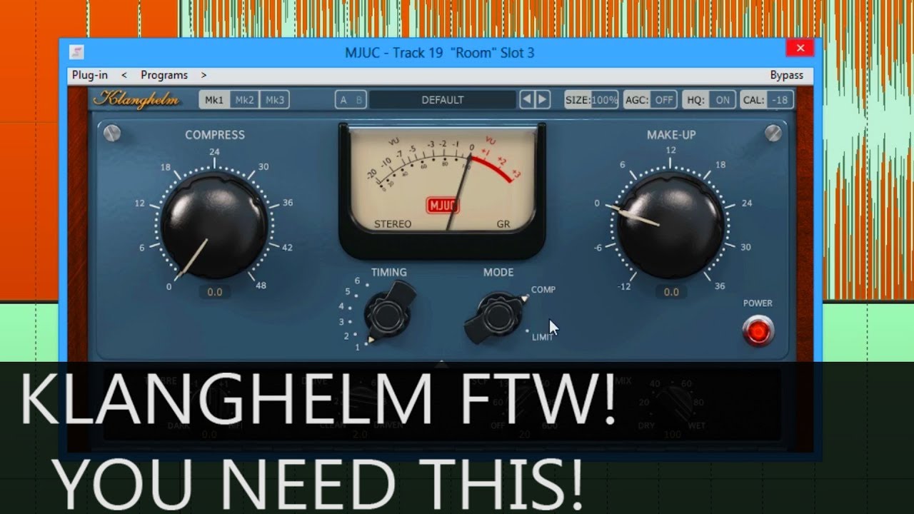 Klanghelm MJUC compressor - a must have for any studio