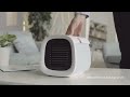 Raffrescatore Evaporativo Personale Ultraportatile evaCHILL EV-500 Illuminazione LED Porta USB Colore Bianco Opaco - Foto miniatura 8