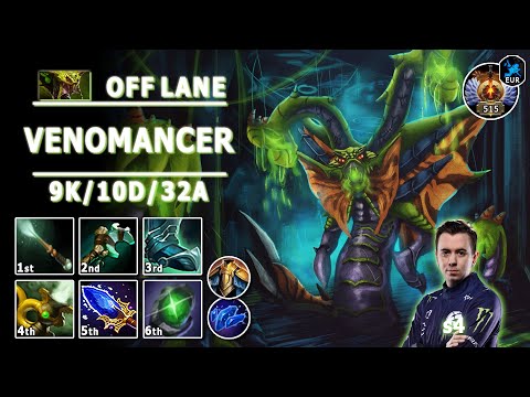 Venomancer Off Lane | 7.32d | s4 Pos 3 Venom Play | Dota 2 Immortal Gameplay