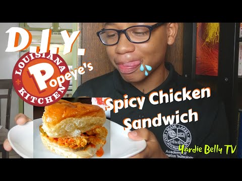 🔴D.I.Y. Popeye's SPICY Chicken Sandwich: What Josh Eats #3