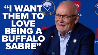 'I want them to love being a Buffalo Sabre': Lindy Ruff introduced as new Buffalo Sabres head coach