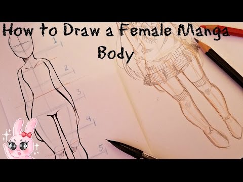 How to Draw A Female Manga Body - YouTube