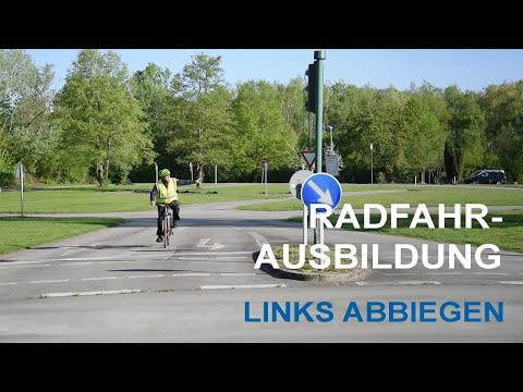 Radfahrausbildung: Linksabbiegen an Kreuzungen