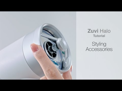 Zuvi Halo Hair Dryer - Accessories: Using the Styling Accessories