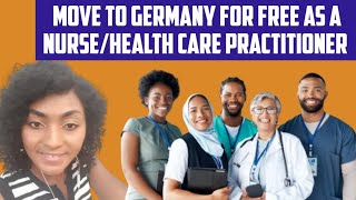 Direct Employment To Germany For Free As A Nurse/Health Care Practitioner.