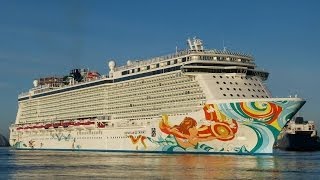 "Black Watch" & "Norwegian Getaway" in Southampton Docks - 14/01/2014