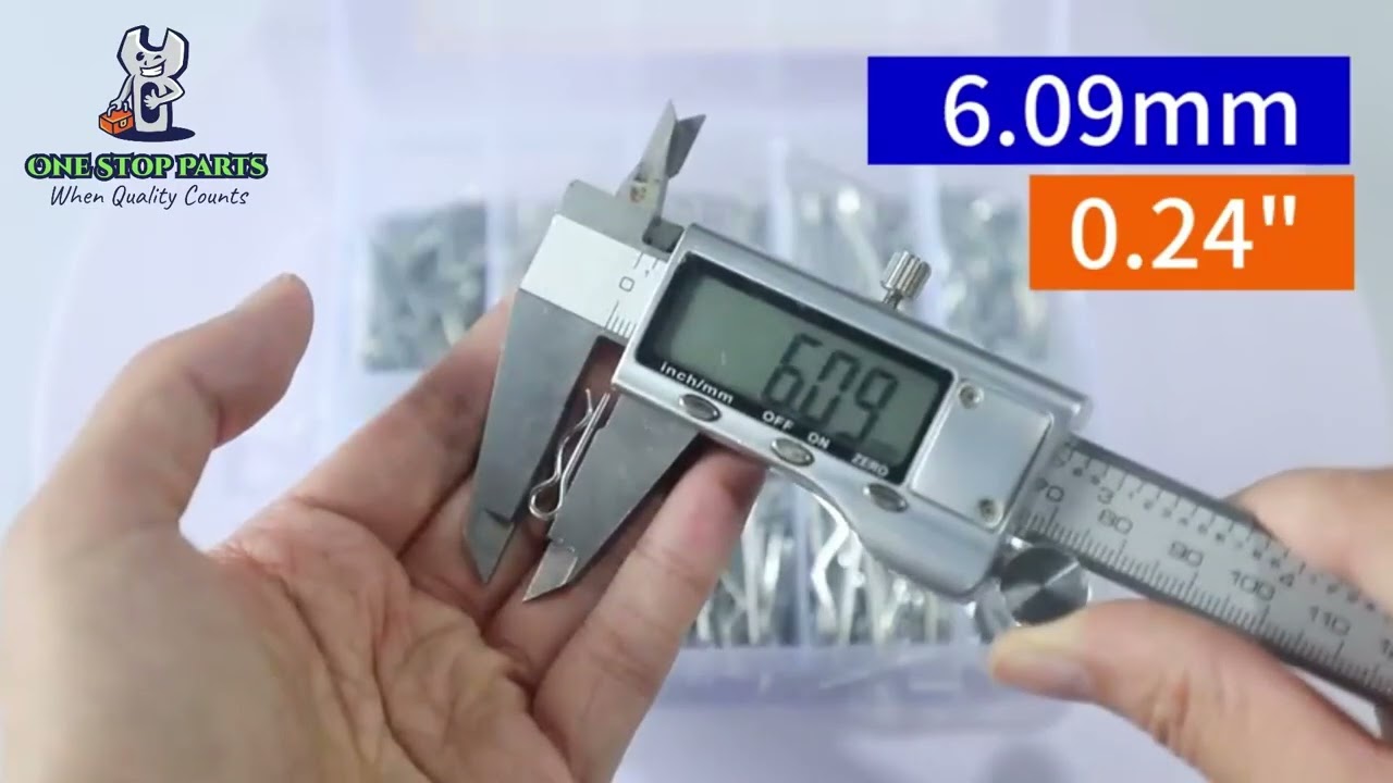 458pcs Cotter Pins and R Pins Assortment Kit 10 sizes Hairpin Cotter Pins R Clip