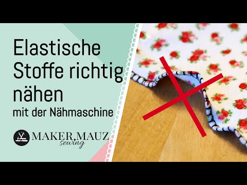 Sew elastic fabrics such as jersey with the sewing machine