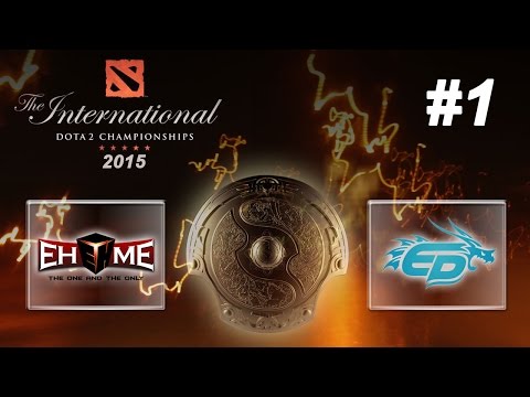 Ehome vs Energy Pacemaker Game 1 | Dota 2 The International 2015