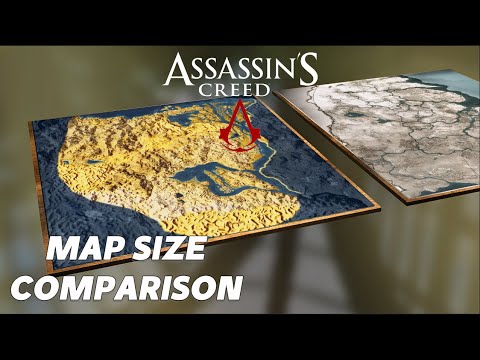 Assassin’s Creed Maps / True Scale 3D Comparison