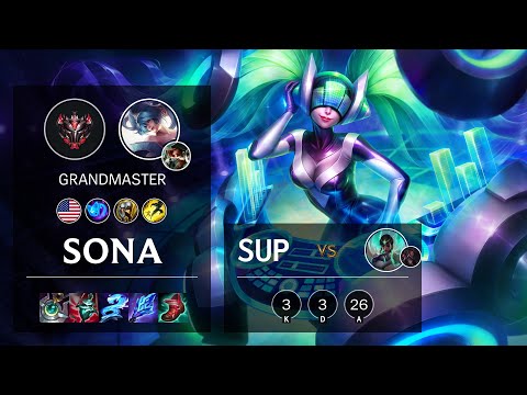 Sona Support vs Karma - NA Grandmaster Patch 10.25b
