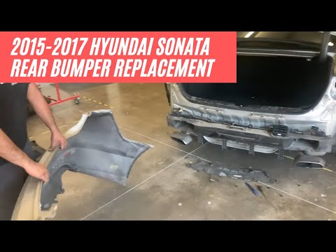 2015-2017 Hyundai Sonata rear bumper replacement | ReveMoto