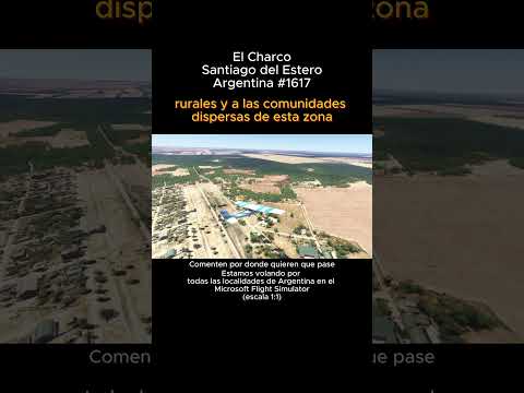 El Charco, Santiago del Estero desde el Microsoft Flight Simulator #elcharco #santiagodelestero