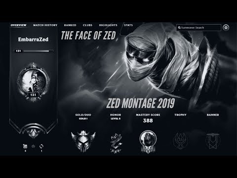 ZED MONTAGE-BEST PLAYS 2019-SHOCBLADE(League Of Legends)