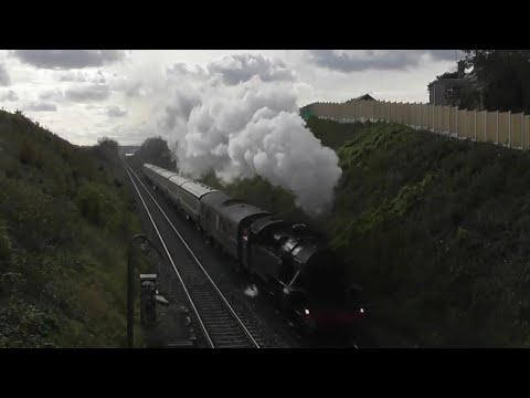 Steam Loco Number 4 With RPSI Cravens On Haunted Express Donabate Bridge, Dublin