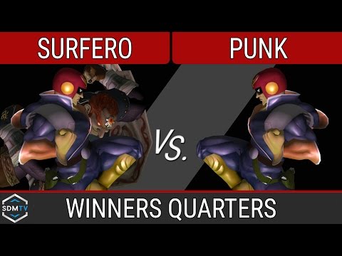 SDSU Biweekly 50 - Surfero (Ganon/Falcon) vs. Punk (Falcon) - SSBM Winners Quarters - Smash Melee