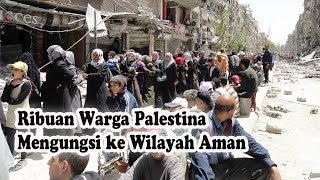 Ratusan Ribu Warga Palestina Mengungsi 