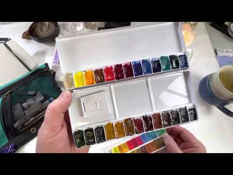 How to create portable watercolor & sketching kits for working en Plein Air.