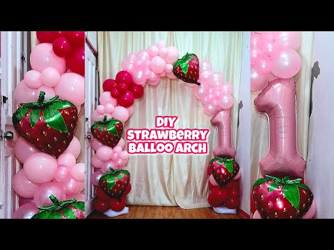 Strawberry Balloon Arch