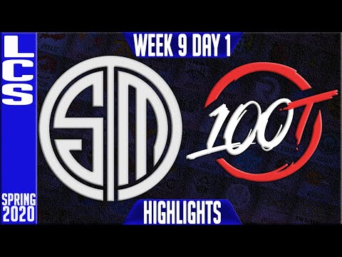 TSM vs 100 Highlights | LCS Spring 2020 W9D1 | Team Solomid vs 100 Thieves