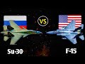 The F-15 Eagle VS Sukhoi Su-30 Fighter Jet